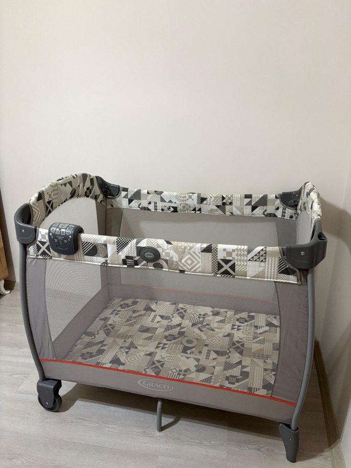 Graco Contour Electra Park Yatak Bej-Gri - Görsel 4
