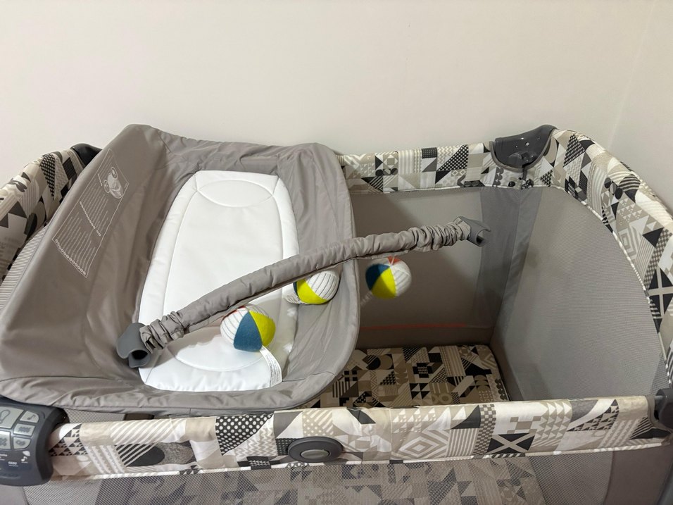 Graco Contour Electra Park Yatak Bej-Gri - Görsel 3