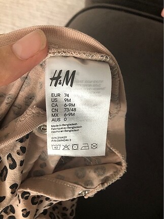 9 Ay Beden H&M bebek tulum