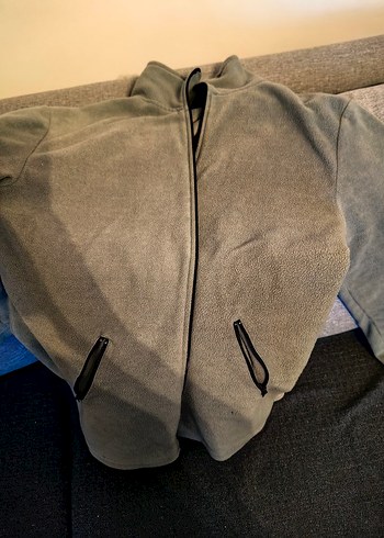 LC Waikiki Gri Fermuarlı Erkek Polar Sweatshirt