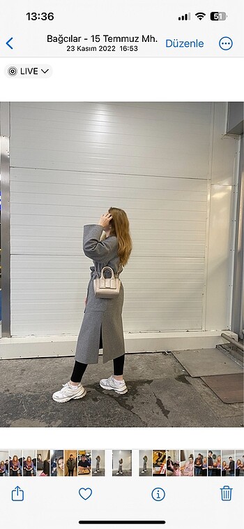 Zara Oversize kuşaklı kaban giasso marka