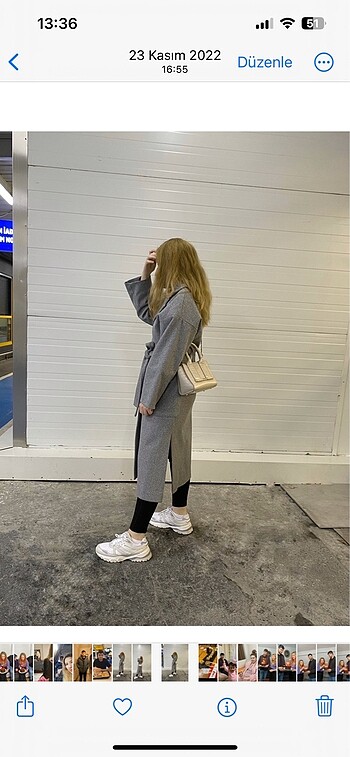 s Beden Oversize kuşaklı kaban giasso marka