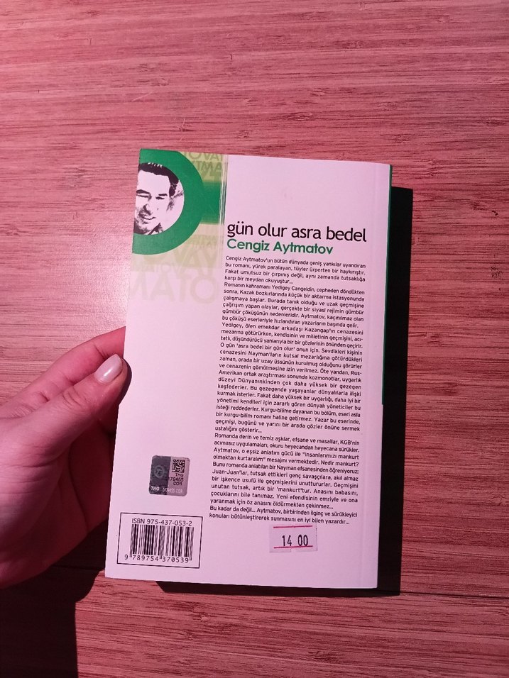 Cengiz Aytmatov - Gün Olur Asra Bedel / Ötüken Neşriyat — görsel 3/3