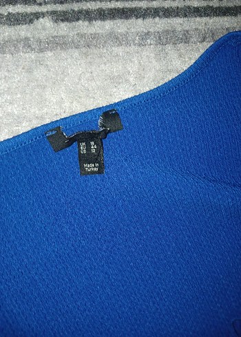 Uzun Kollu Lacivert Midi Elbise - Görsel 4