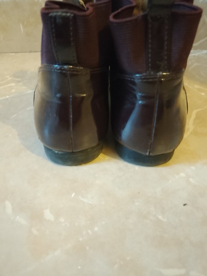 Bordo Parlak Deri kız çocuk bot - Görsel 3