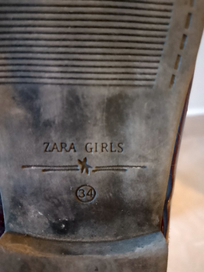 Bordo Parlak Deri kız çocuk bot - Görsel 5