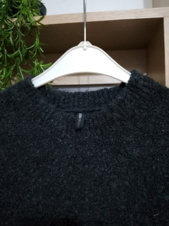 Gri Örme Kadın Süveter - Görsel 3