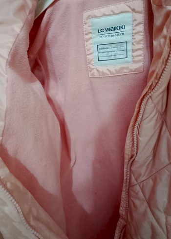 Kız Çocuk Kapüşonlu Pembe Mont - Görsel 4