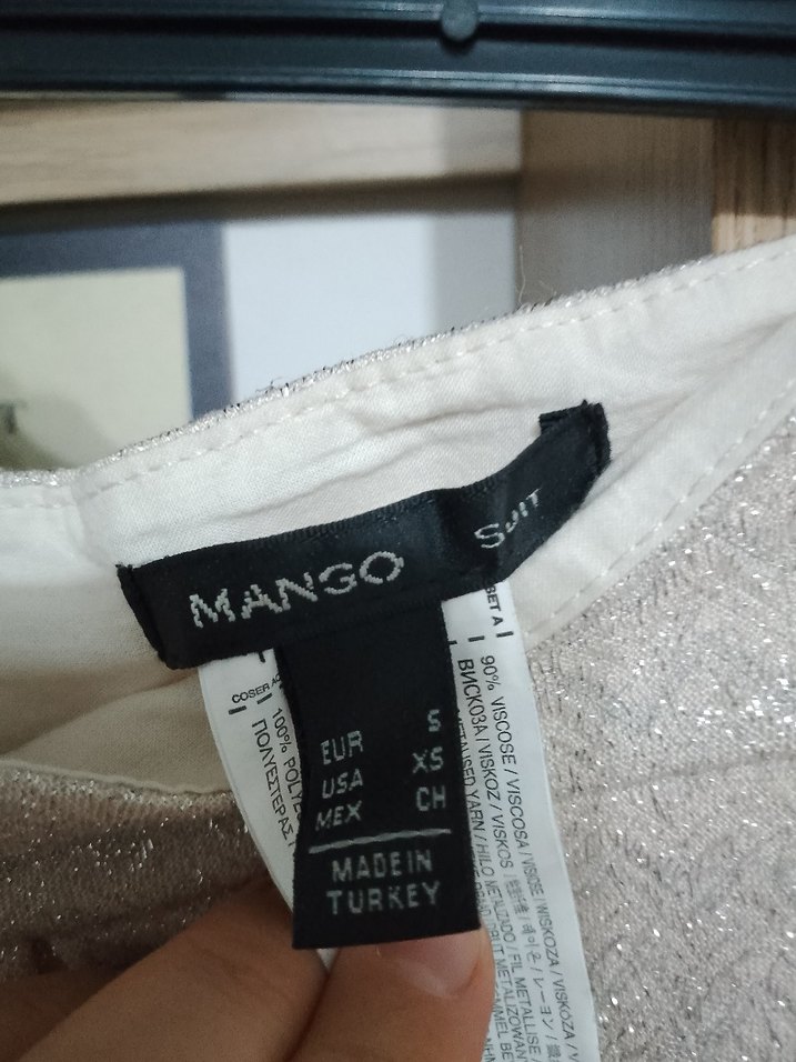 Bej Pilili Hamile Midi Etek - Görsel 2