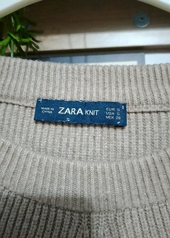 Bej Kadın Triko Uzun Kollu Kazak - Görsel 2