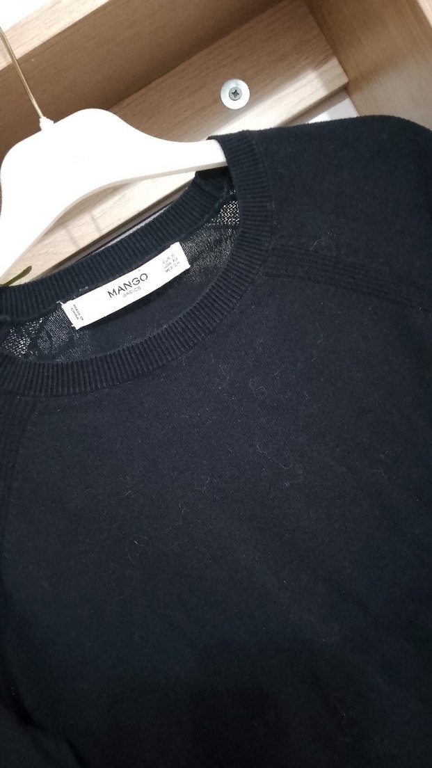 mango siyah kazak - Görsel 2