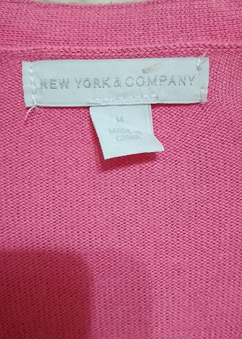 Pembe V Yaka Triko Kadın Hırka - Görsel 5