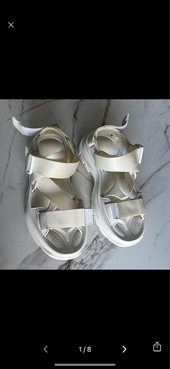 Alexander mcQueen Beyaz Sandalet