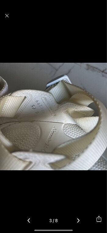38 Beden Alexander mcQueen Beyaz Sandalet