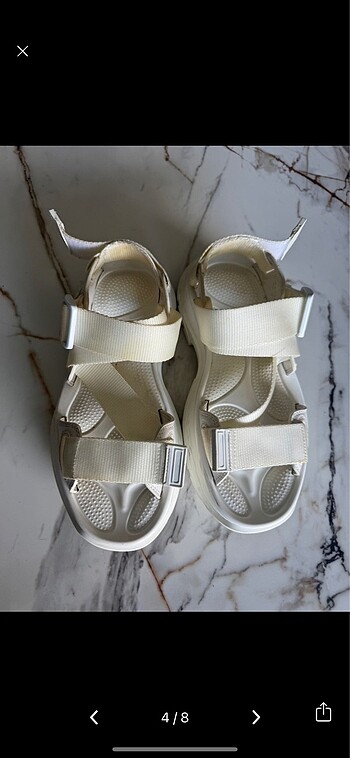 38 Beden beyaz Renk Alexander mcQueen Beyaz Sandalet