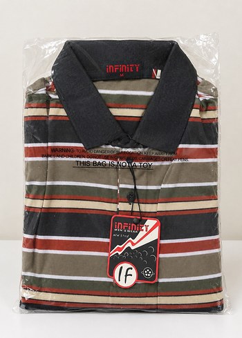 Infinity İnfinity Cizgili Polo Tisort