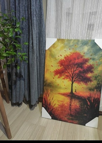 Renkli Sonbahar Temalı Tablo