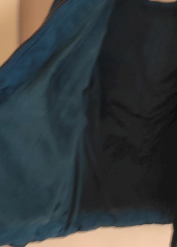 Kürklü Kapüşonlu Koyu Mavi Kadın Kış Montu - Görsel 12