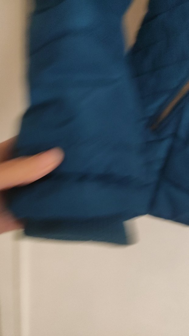 Kürklü Kapüşonlu Koyu Mavi Kadın Kış Montu - Görsel 3