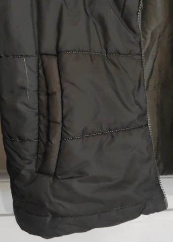 Haki yeşil Kadın Kışlık Fermuarlı Mont - Görsel 6