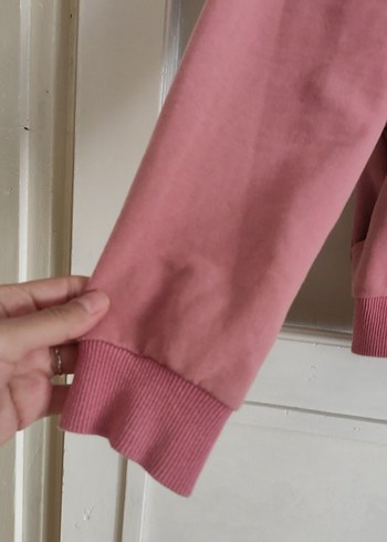 Trendyol & Milla Gri-Pembe Fermuarlı Kadın Sweatshirt