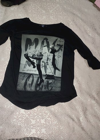 siyah yarı Kollu Tişört - Görsel 2