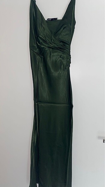 Zara Zara Drapeli Camisole Elbise