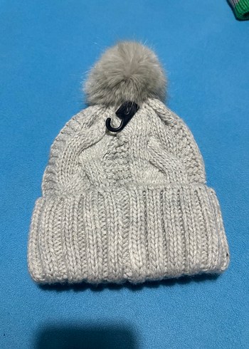 H&M Sik Ve Sicak Ekru Orgu Bere