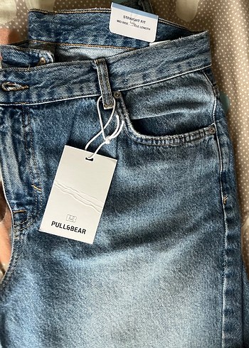 Pull and Bear Pull Bear Acik Mavi Straight Fit Jean