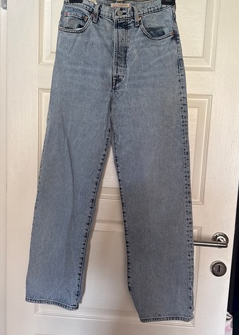 Levis Acik Mavi Yuksek Bel Denim Jean