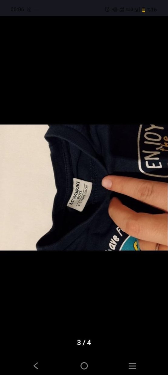 Mavi Baskılı Erkek Çocuk Sweatshirt - Görsel 3