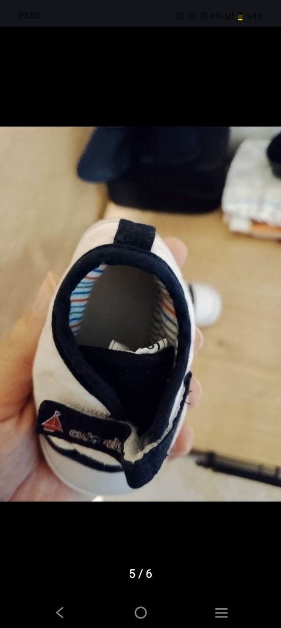 Renkli Baskılı Erkek Bebek İlk Adım Ayakkabısı - Görsel 5