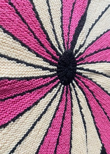 Çok Renkli Bohem Nakışlı Yuvarlak Halı - Görsel 3