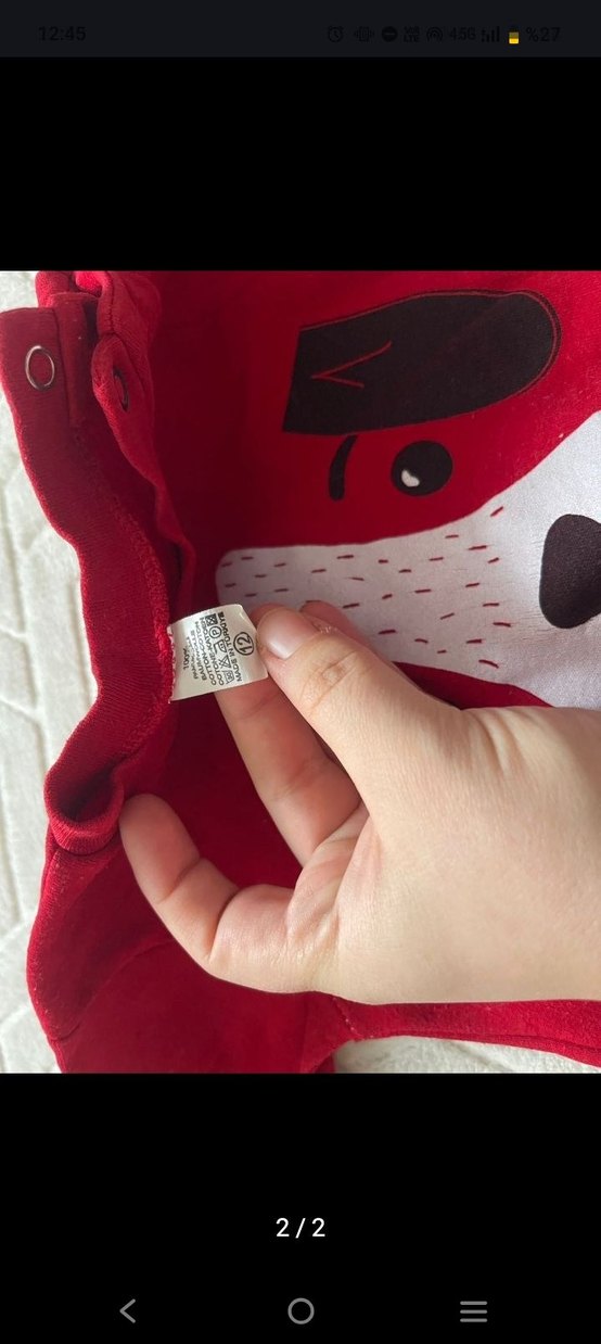 Kırmızı Erkek Çocuk Uzun Kollu Sweatshirt - Görsel 2