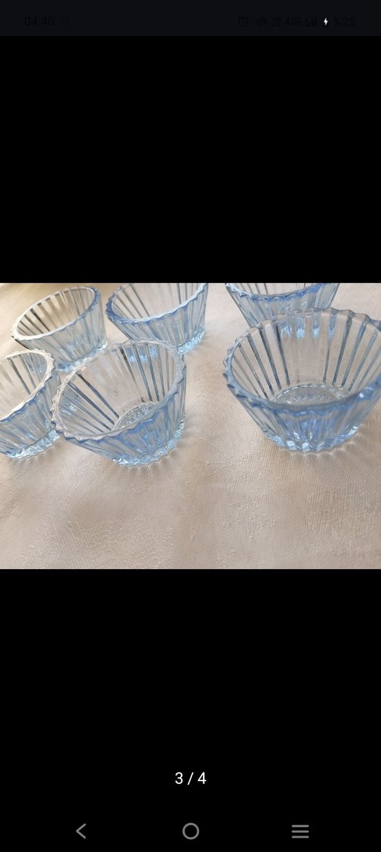 Mavi Cam Altı Parlak lokumluk Seti - Görsel 3