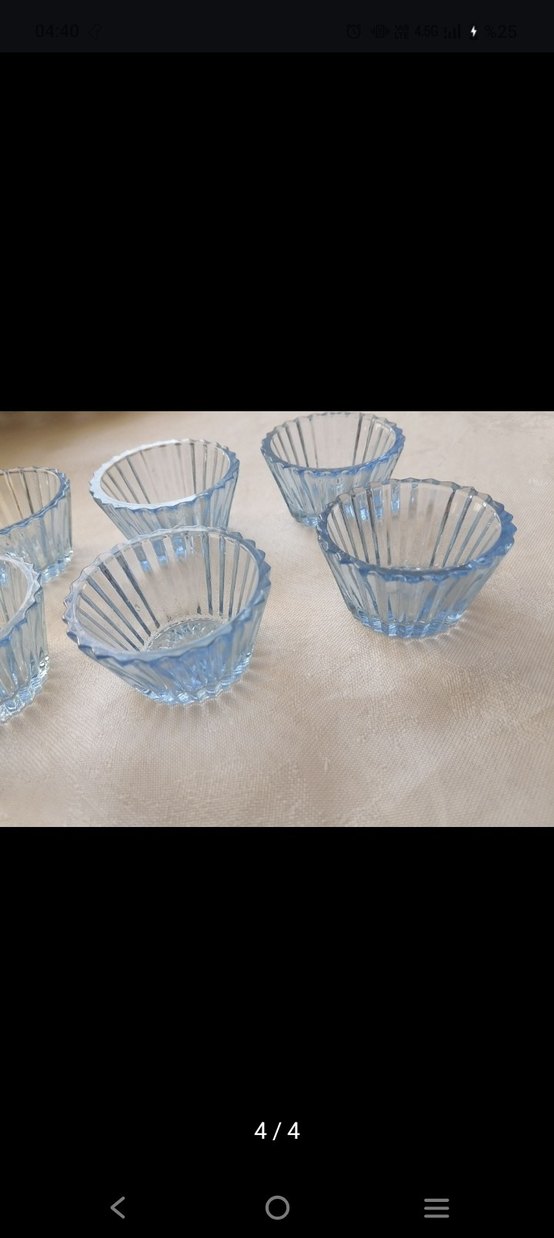 Mavi Cam Altı Parlak lokumluk Seti - Görsel 4