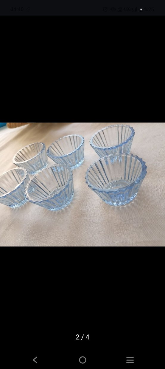 Mavi Cam Altı Parlak lokumluk Seti - Görsel 2