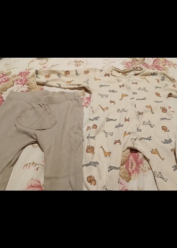 Bej Düğmeli Pamuklu bebek toplu - Görsel 3