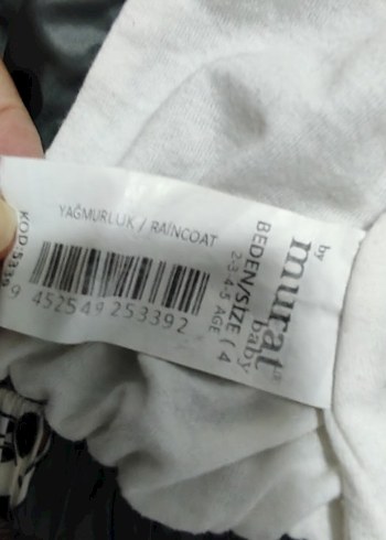 Kız Çocuk Kapüşonlu Baskılı Mont - Görsel 3