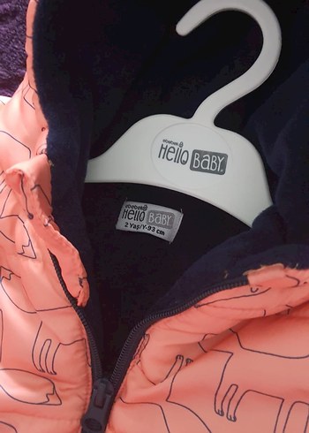 Kapüşonlu Fermuarlı Kız Çocuk Mont - Görsel 2