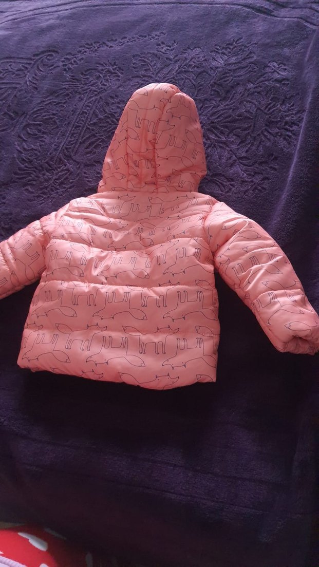 Kapüşonlu Fermuarlı Kız Çocuk Mont - Görsel 3