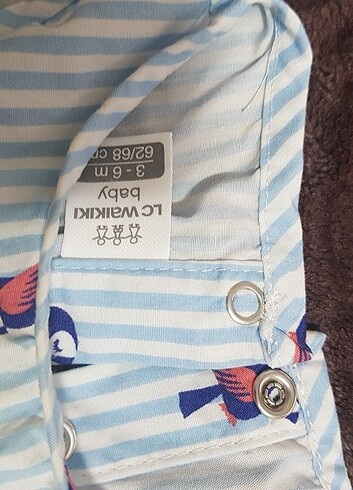 3-6 Ay Beden mavi Renk Elbise