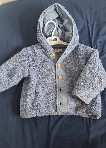 Gri Erkek Çocuk Düğmeli Polar Mont - Görsel 3