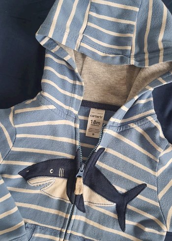 Kapüşonlu Erkek Çocuk Fermuarlı Sweatshirt - Görsel 2