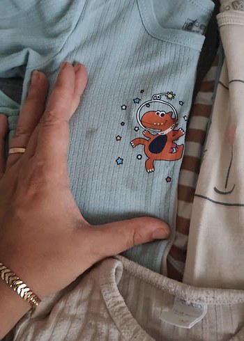 1 Yaş Beden Uzun Kollu Bebek Body