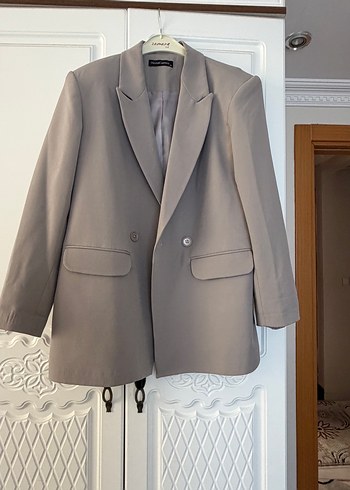 Zara Bej Regular Fit Kadin Blazer Ceket