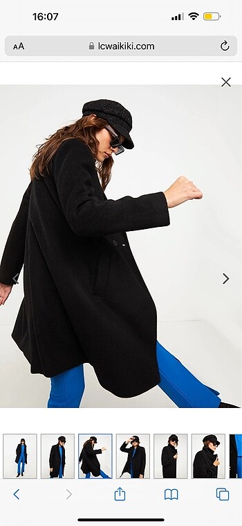 Siyah kaşe kaban - Görsel 2