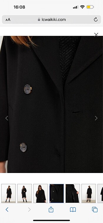 Siyah kaşe kaban - Görsel 9