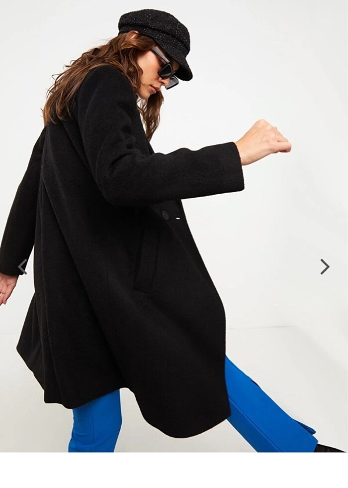 Siyah kaşe kaban - Görsel 2