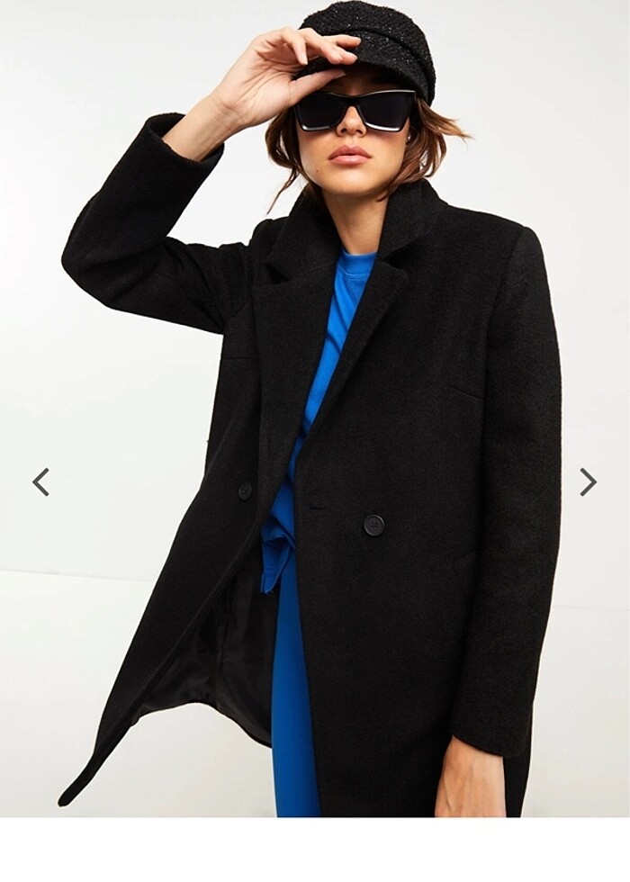 Siyah kaşe kaban - Görsel 3